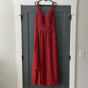 Azazie Kori Bridesmaid Chiffon Dress - terracotta